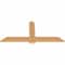 Ekena Millwork Eugene Smooth Timber Gable Bracket, Western Red Cedar, 60"W x 27"H x 1 1/2"D x 5 1/2"F, 11/12 Pitch GBW060X27X0206EUG00SWR - alternate 2